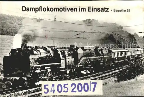 Lokomotive Dampflokomotive Baureihe 62 Kat. Eisenbahn