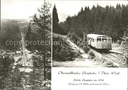 Zahnradbahn Oberweissbach  Kat. Bergbahn