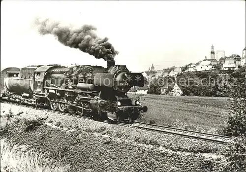 Lokomotive Baureihe 52.80 Ausfahrt Querfurt West  Kat. Eisenbahn