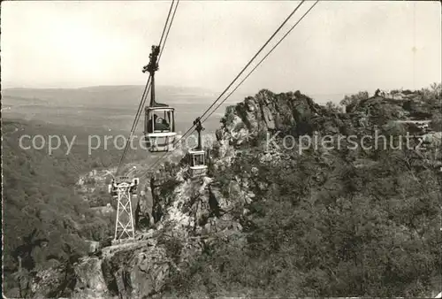 Seilbahn Thale Harz Dr. Ernst Wachler Felsen Kat. Bahnen