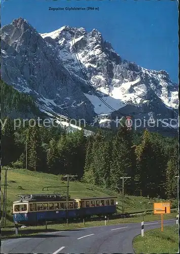 Zugspitzbahn Zugspitzgipfel Eibsee Seilbahn  Kat. Eisenbahn