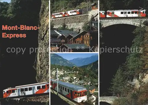 Eisenbahn Mont Blanc Express Val du Trient Tretien Salvan Kat. Eisenbahn