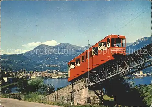 Zahnradbahn Monte San Salvatore Lugano Paradiso Kat. Bergbahn