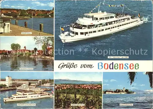 Motorschiffe MS Muenchen Bodensee Hagnau Immenstaad Kressbronn  Kat. Schiffe