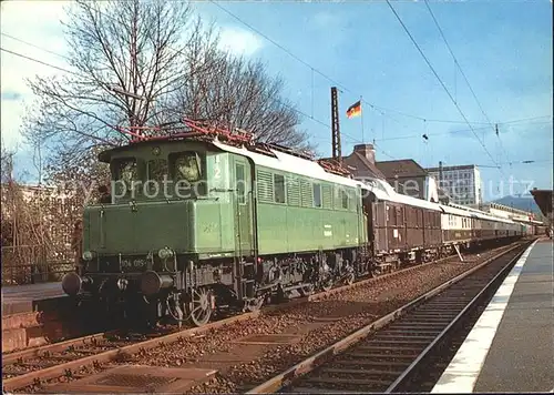 Eisenbahn Elektro Schnellzuglokomotive 104 019 5 Rheingold Wagen Koblenz Kat. Eisenbahn