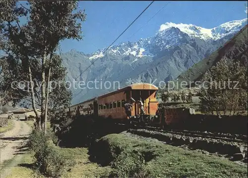 Eisenbahn Machupicchu Cusco Peru Kat. Eisenbahn