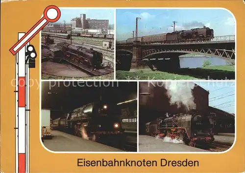 Lokomotive Bahnbetriebswerk Dresden Altstadt Elbbruecke Hauptbahnhof Kat. Eisenbahn