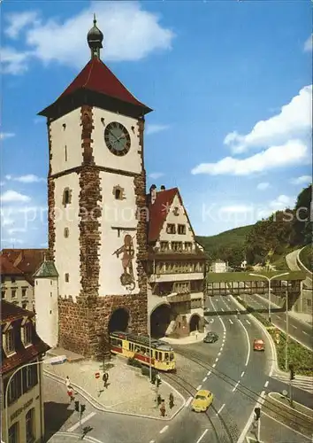Strassenbahn Freiburg im Breisgau Schwabentor Kat. Strassenbahn