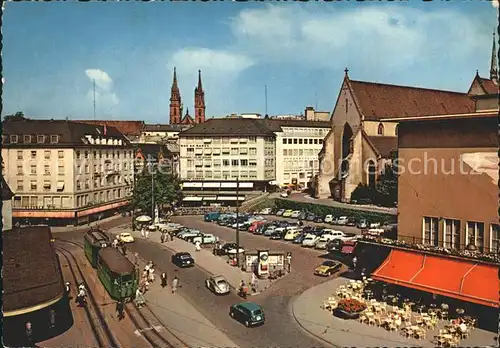 Strassenbahn Basel Barfuesserplatz Kat. Strassenbahn