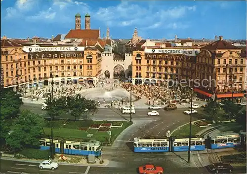 Strassenbahn Muenchen Karlsplatz Kat. Strassenbahn