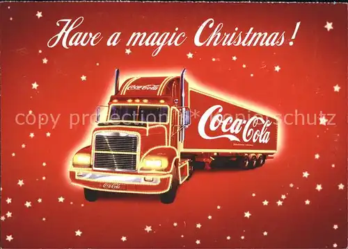 Getraenke Coca Cola Truck Weihnachten Werbung Kat. Lebensmittel