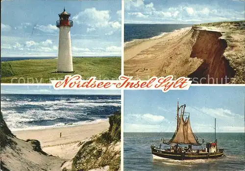 Leuchtturm Lighthouse Insel Sylt Fischkutter  Kat. Gebaeude