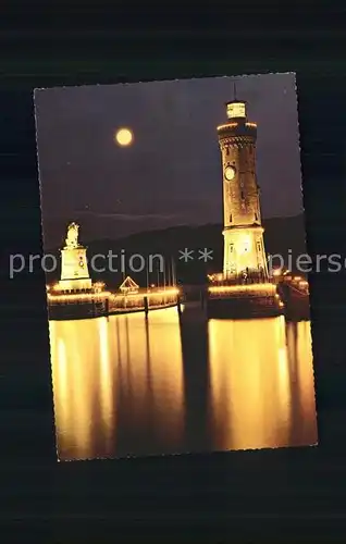 Leuchtturm Lighthouse Lindau Bodensee Hafeneinfahrt  Kat. Gebaeude