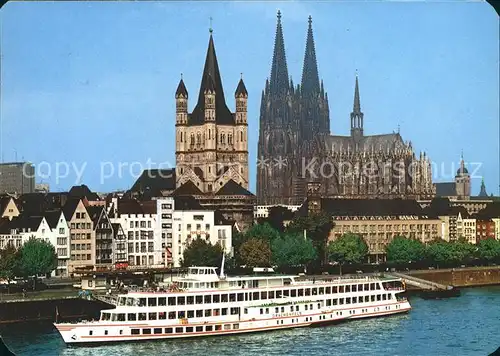 Motorschiffe MS Drachenfels Koeln Dom  Kat. Schiffe