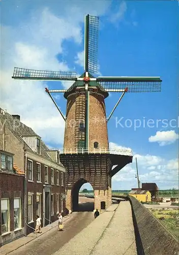 Windmuehle Kornmuehle Wijk Duurstede Holland Rijn en Lek  Kat. Gebaeude und Architektur