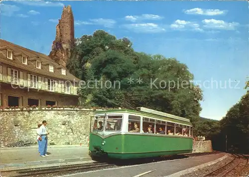 Zahnradbahn Drachenfels Koenigswinter am Rhein Kat. Bergbahn