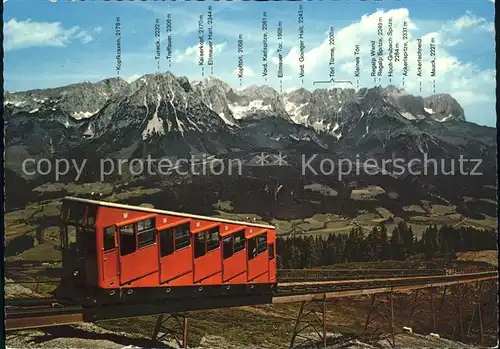 Zahnradbahn Hartkaiser Ellmau Wilder Kaiser Kat. Bergbahn