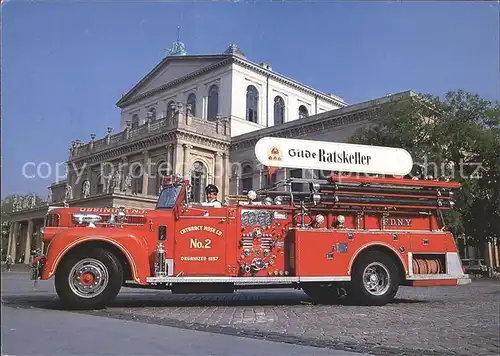 Feuerwehr New York Gilde Loeschzug Brauerei Hannover Kat. Rettung