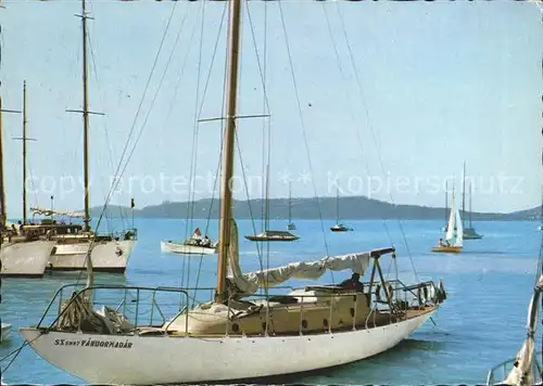 Segelboote Plattensee Balaton Kat. Schiffe