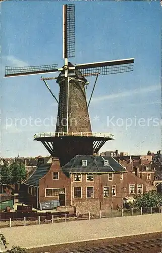 Windmuehle Delft Molen De Roos Kat. Gebaeude und Architektur