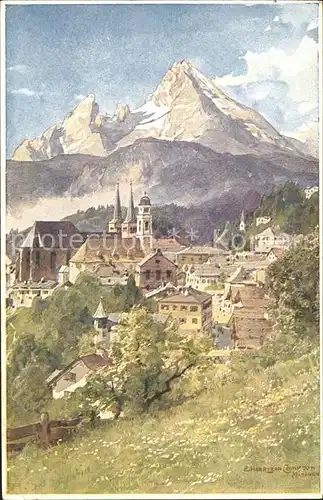 Compton E. H. Berchtesgaden Kat. Kuenstlerkarte