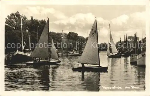 Segelboote Warnemuende  Kat. Schiffe