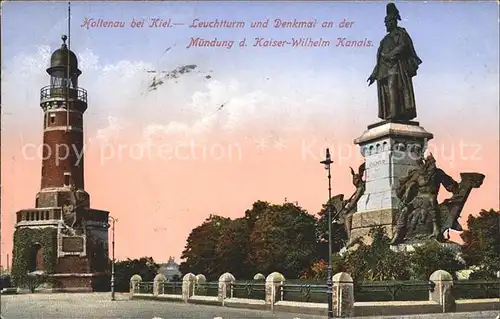 Leuchtturm Lighthouse Denkmal Kaiser Wilhelm Holtenau Kat. Gebaeude