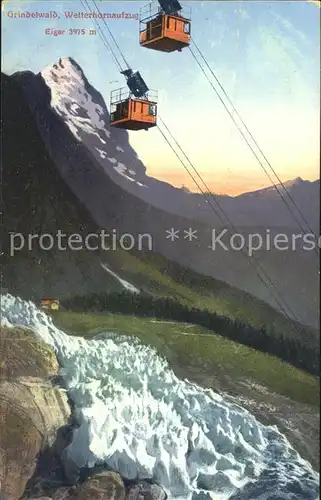 Seilbahn Wetterhorn Grundelwald Eiger Kat. Bahnen