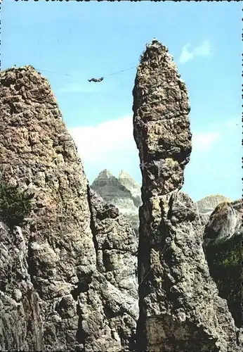 Bergsteigen Klettern Dolomiten Misurina Kat. Bergsteigen