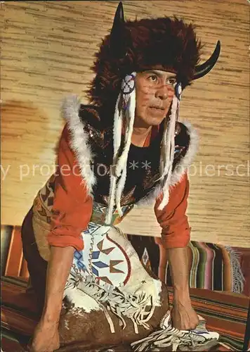 Indianer Native American Ojiba Indianer Bueffelkopf Niagara Faellen Kat. Regionales