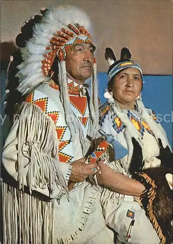 Indianer Native American Cree Indianer Haeuptling Baeren Kind Squaw Kat. Regionales