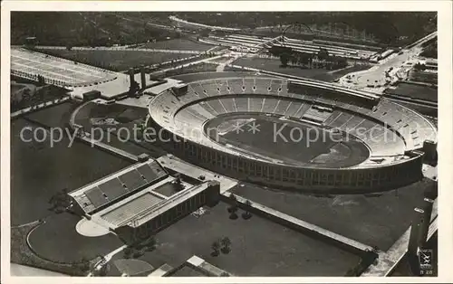 Stadion Reichssportfeld Olympia Stadion Berlin Fliegeraufnahme Kat. Sport