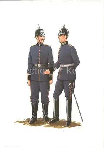 Regimente Pionier Regiment Offizier und Sergeant Bayern um 1900 Kat. Regimente