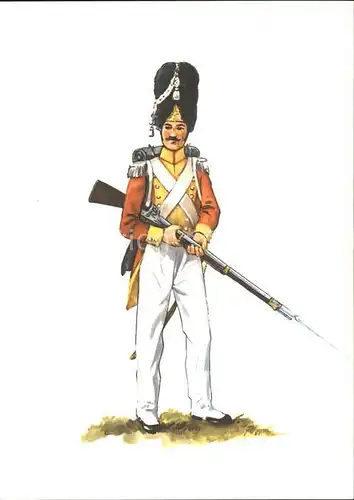 Leibgarde Wache Leibgrenadier Garde Sachsen um 1825 Kat. Polizei