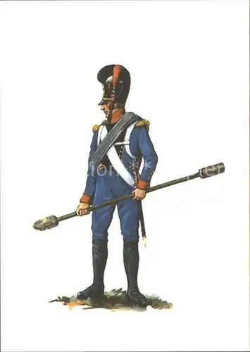 Militaria Deutschland Fuss Artillerie Kanonier Bayern um 1815 Kat. Militaria