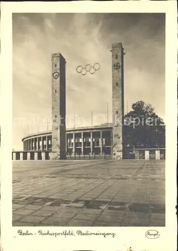 Stadion Berlin Reichssportfeld Stadioneingang Kat. Sport