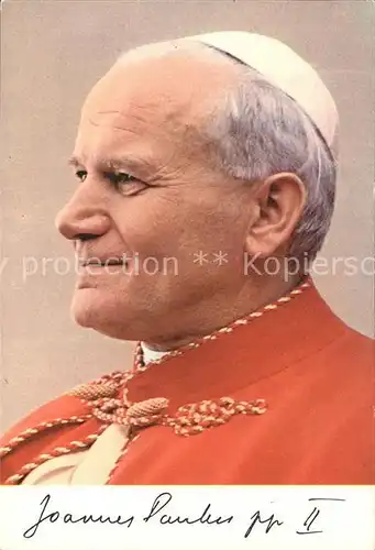 Papst Papa Giovanni Paolo II Kat. Religion