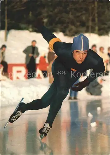 Eislaufen Schlittschuhlaufen Erhard Keller Eisschnelllauf Sprinter Kat. Sport