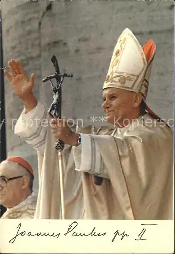 Papst Joannes Paulus PP II Kat. Religion