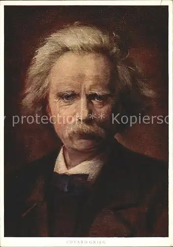 Verlag Ackermann Kuenstlerpostkarte Nr. 7081 A. Herrmann Edvard Grieg Kat. Verlage