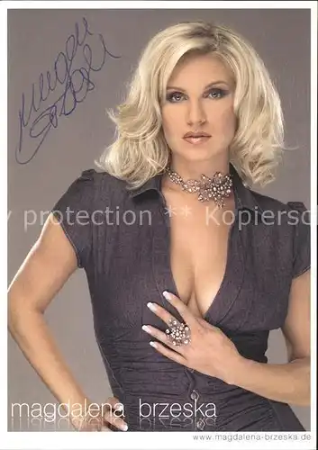 Sport Rhythmische Sportgymnastik Magdalena Brzeska Autogramm  Kat. Sport