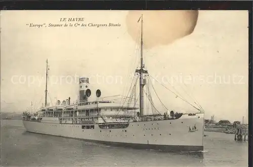 Dampfer Binnenschifffahrt Steamer Europe Le Havre  Kat. Schiffe
