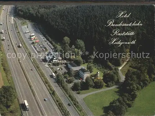 Autobahn Hotel Bundesautobahn Raststaette Heiligenroth Fliegeraufnahme Kat. Autos