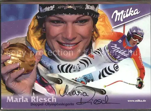 Skisport Skirennlaeuferin Maria Riesch Autogramm  Kat. Sport