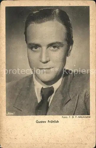 Schauspieler Gustav Froehlich  Kat. Kino und Film