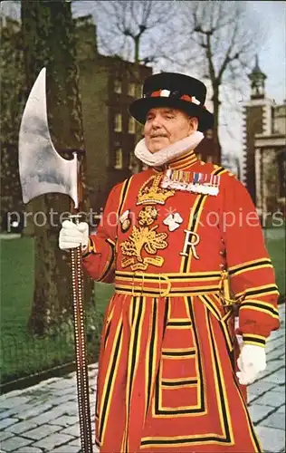 Leibgarde Wache Yeoman Warder Tower of London  Kat. Polizei