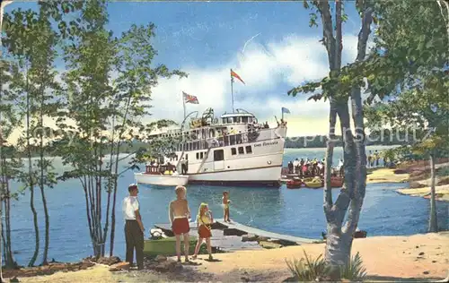 Motorschiffe Cruise Boat Chief Commanda French River North Bay Ontario  Kat. Schiffe