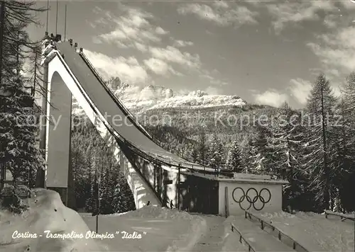 Ski Flugschanze Cortina Trampolino Olimpico Italia Kat. Sport