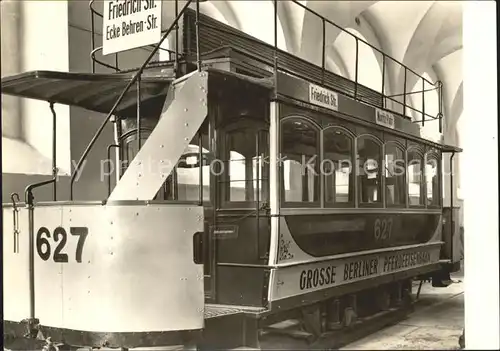 Pferdebahn 627 Berlin Verkehrsmuseum Dresden Kat. Strassenbahn