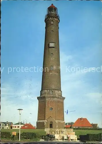 Leuchtturm Lighthouse Borkum  Kat. Gebaeude